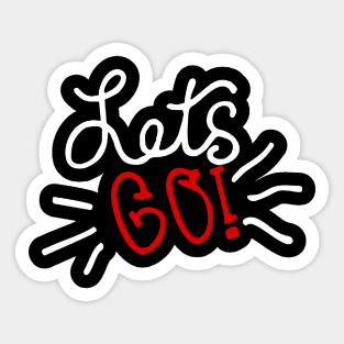 Let's Go Sticker